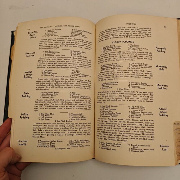Vintage Searchlight Recipe Book Household Magazine 1942 Hardcover Tabbed - Picture 7 of 9